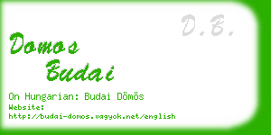 domos budai business card